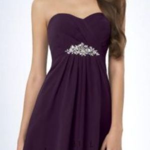 Bill Levhoff Plum Chiffon Dress size 14